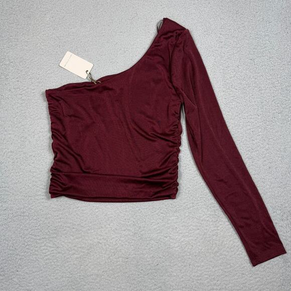 Green Envelope Womens Size M One Sleeve Top NWT - Picture 2 of 7